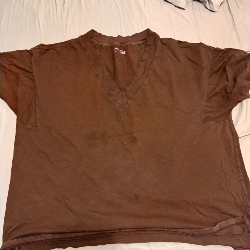 Aerie Chocolate Brown Tee
